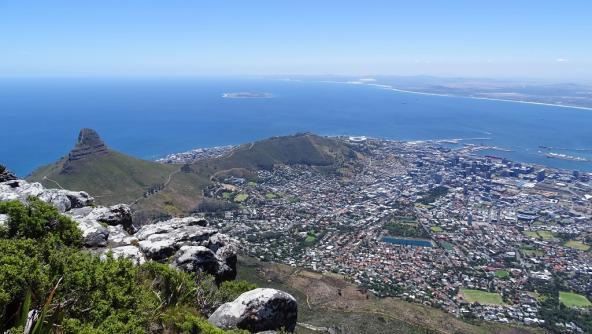Südafrika Kapstadt Blick vom Tafelberg Afrika entdecken