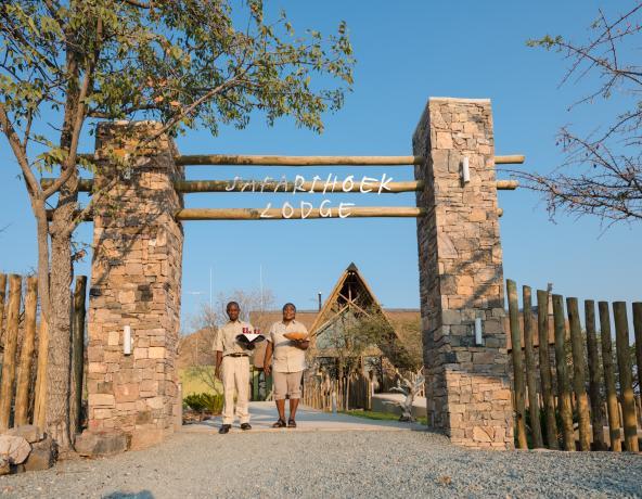 Safarihoek Lodge - Eingang