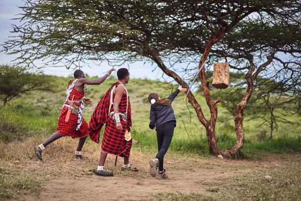 Original Maasai Lodge - Speerwurf