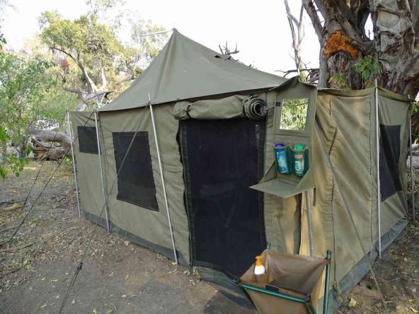 Mein gemütliches Luxus-Zelt im Okavango Delta