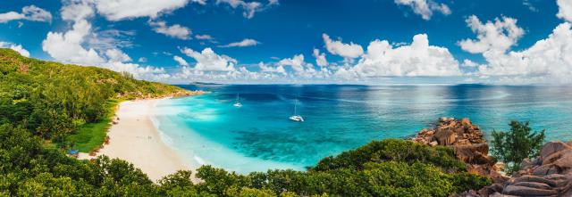 Seychellen Aussicht Strand Indischer Ozean Länderkombinationen