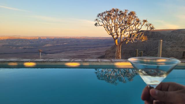 Fish River Canyon Lodge Pool Namibia Sundowner Afrika