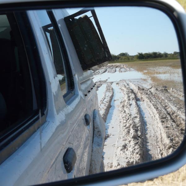 Namibia Mietwagen Piste nach Regen südliches Afrika