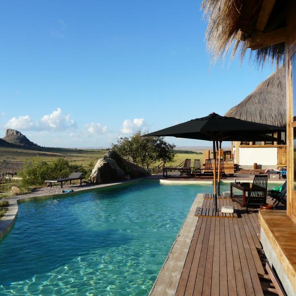 Unterkünfte Madagaskar fremder Kontinent Indischer Ozean Lodge Pool